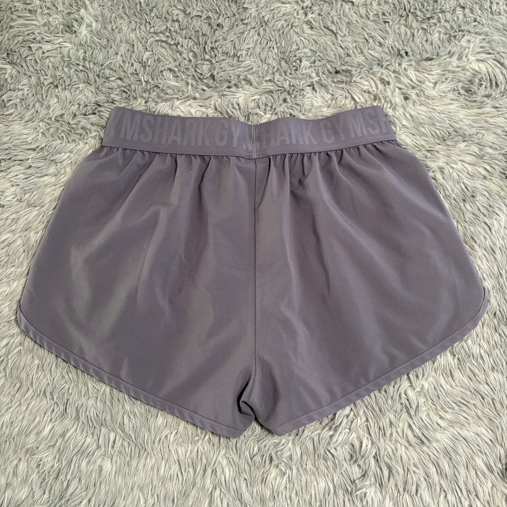 Gymshark Athletic Shorts Pale Purple Womens Medium Drifit Workout Casual Run - Picture 3 of 5